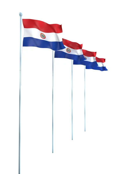 Bandeira do paraguai — Fotografia de Stock