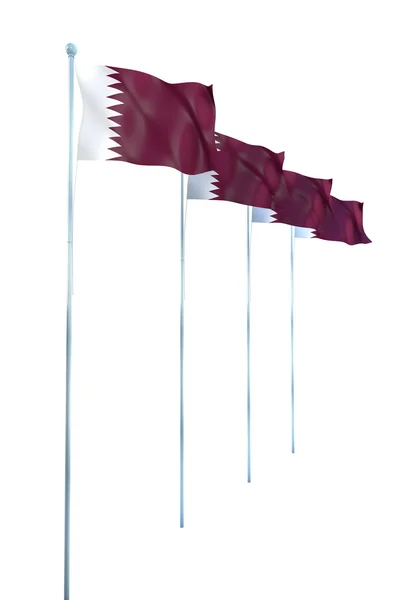 Flagge von Katar — Stockfoto