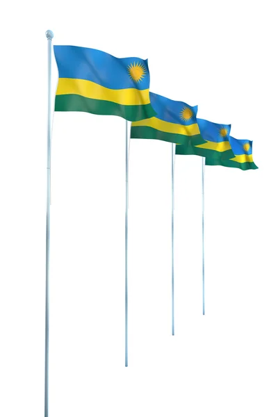 Ruanda zászlaja — Stock Fotó