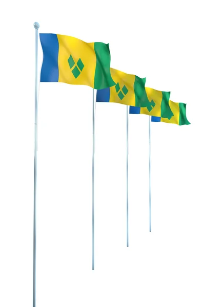 Flag of Saint Vincent and the Grenadines — Stock Photo, Image
