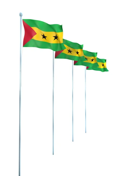 Flag of Sao Tome And Principe — Stock Photo, Image