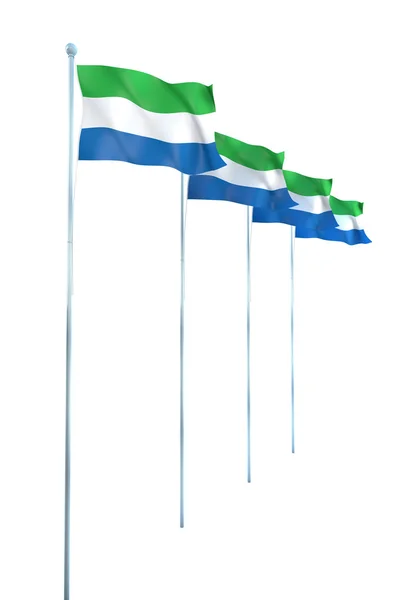 Bandera de Sierra Leona —  Fotos de Stock
