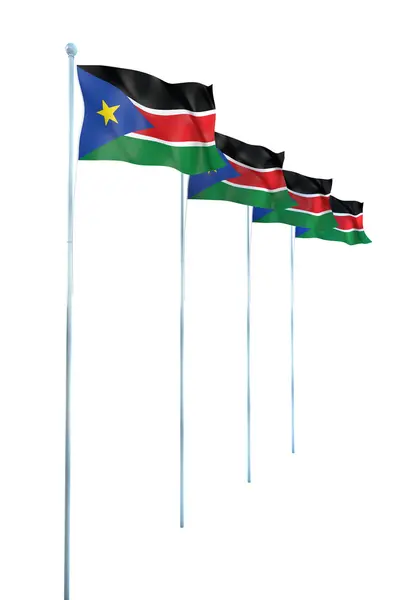 Flag of South Sudan — Stock Photo, Image