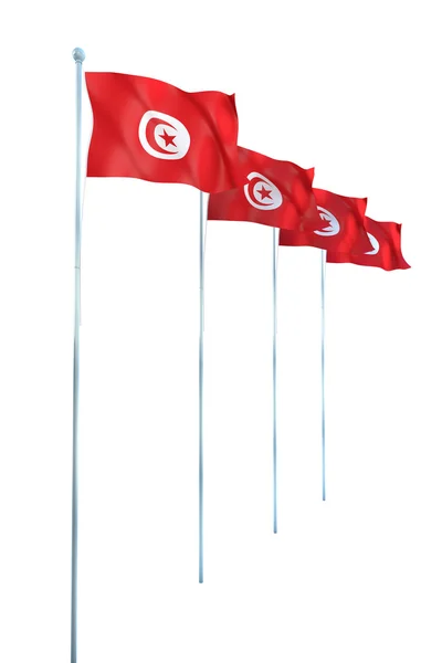 Vlag van Tunesië — Stockfoto