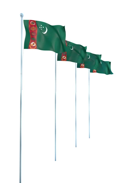 Flag of Turkmenistan — Stock Photo, Image