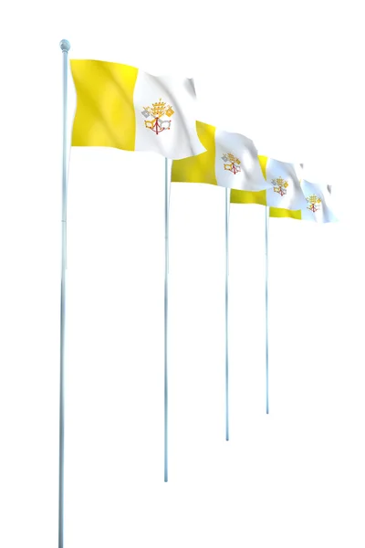 Σημαία του vatikan — Φωτογραφία Αρχείου
