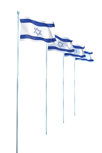 이스라엘의 국기 스톡 사진