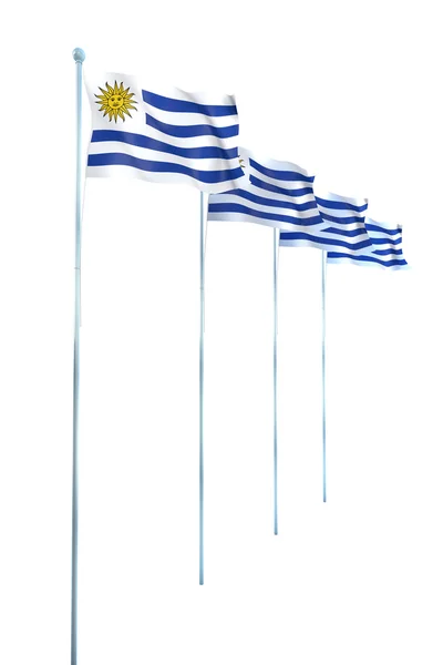 Flagga urugual Stockbild