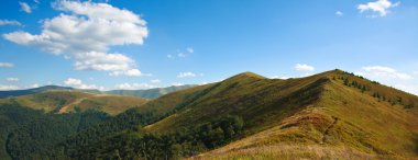 Karpat dağ yaz manzara Panoraması