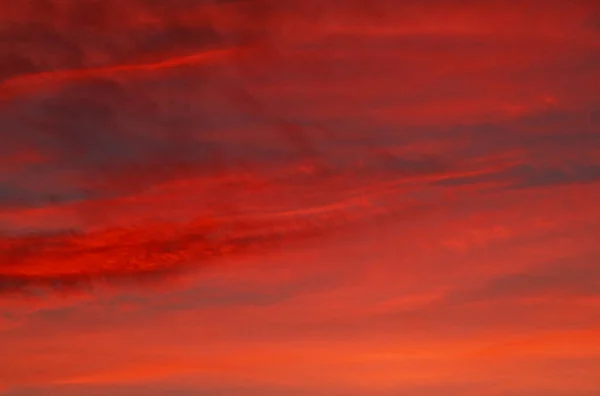 Dramatic Red Sunset Sky Background Impressive Beauty Nature — Stock Photo, Image