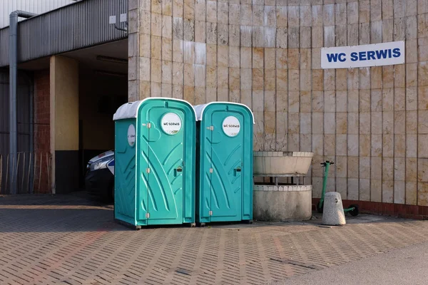 Plastic Portable Toilets Service — Stock Photo, Image