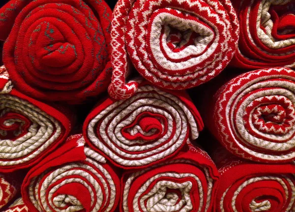 Textiles Fabric Store Background — Stockfoto