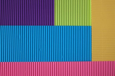 Renkli kağıt, karton parçaları konsepti ... 