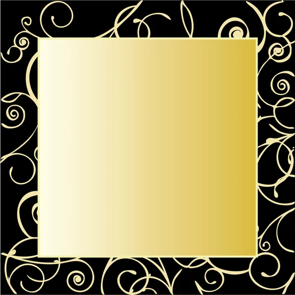 Altın süslü çerçeve