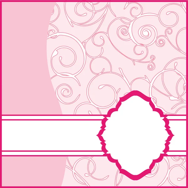 Roze frame achtergrond — Stockvector