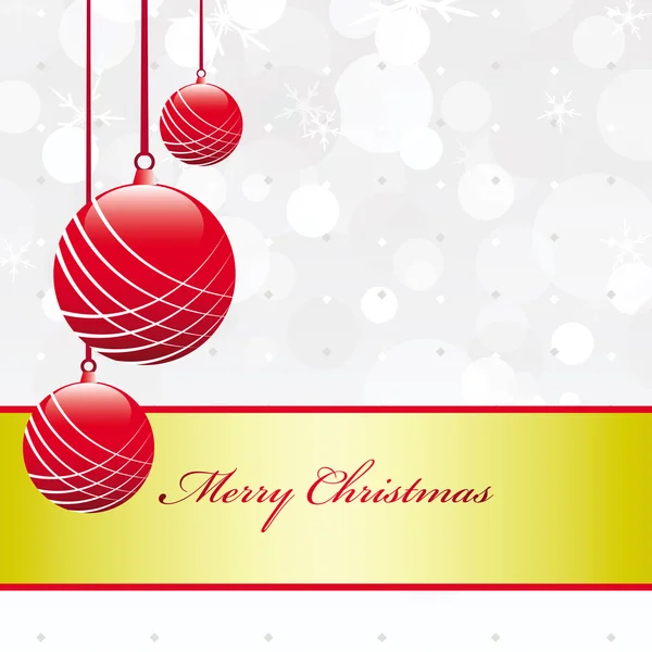 Ornate Christmas Card — Stock Vector