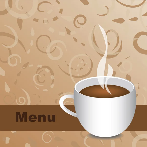 Вектор меню кафе — стоковый вектор