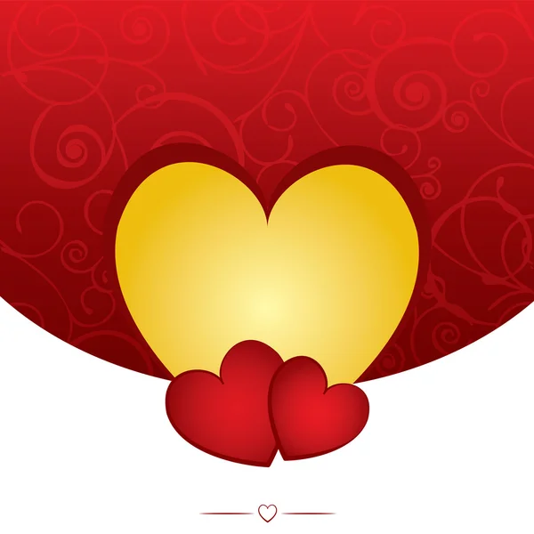 Corazones fondo de San Valentín — Vector de stock