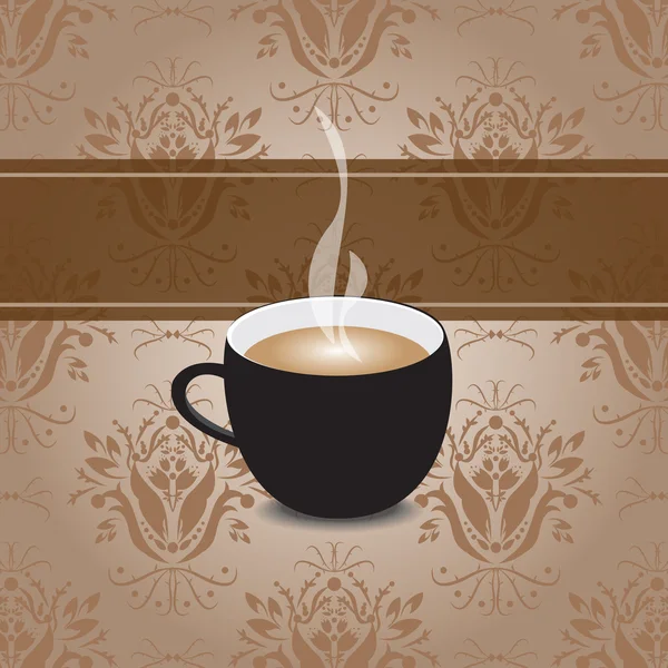 Fondo de diseño de menú de café — Vector de stock