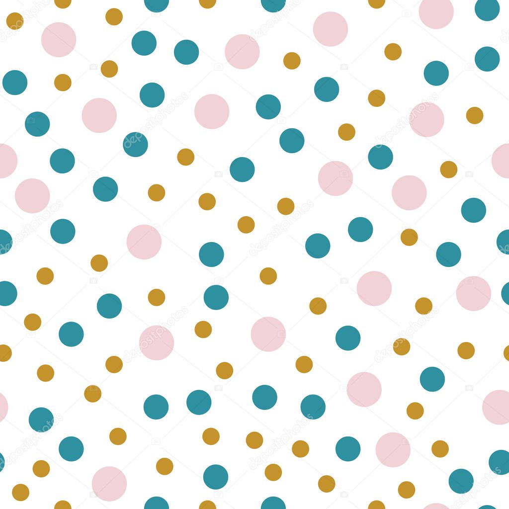 Abstract dots vector seamless pattern design