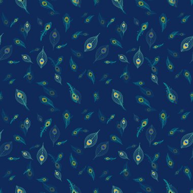 Renkli tavus kuşu tüyü tekrar desen tasarımı