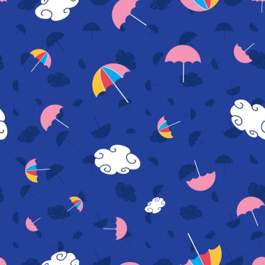 Winter weather vector repeat pattern