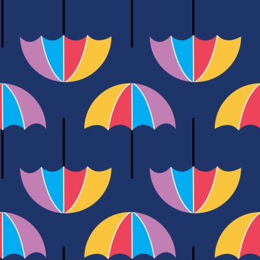 Koyu mavi üzerinde renksiz vektör deseni