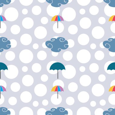Winter weather grey seamless pattern design
