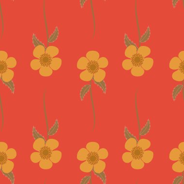 Düğünçiçeği basit, pürüzsüz desen tasarımı