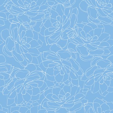 Mavi arkaplan üzerinde sulu hatları olan pürüzsüz desen