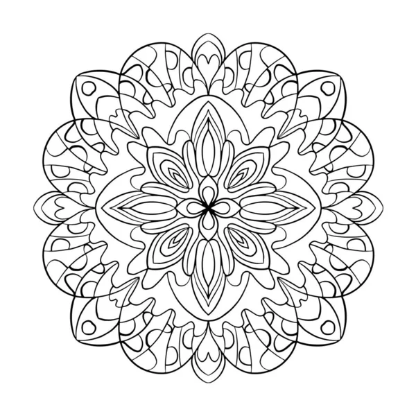 Mandala Decoratie Ontwerp Vector Kleuren Pagina — Stockvector