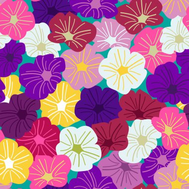 Petunia tekrar model vektör tasarımı