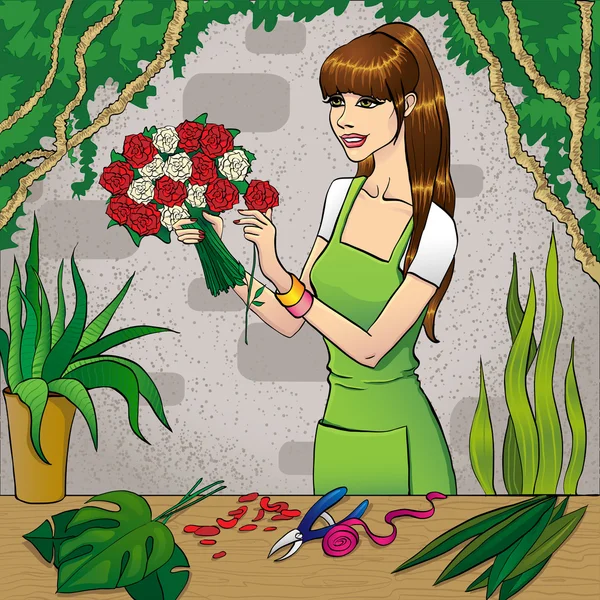 Цветочный магазин — стоковый вектор