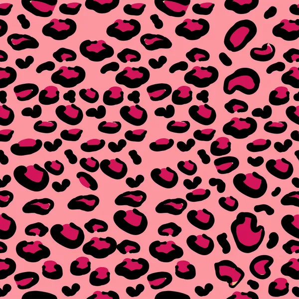 Piel de leopardo rosa — Vector de stock