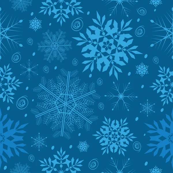 Snowflake mönster mörk — Stock vektor