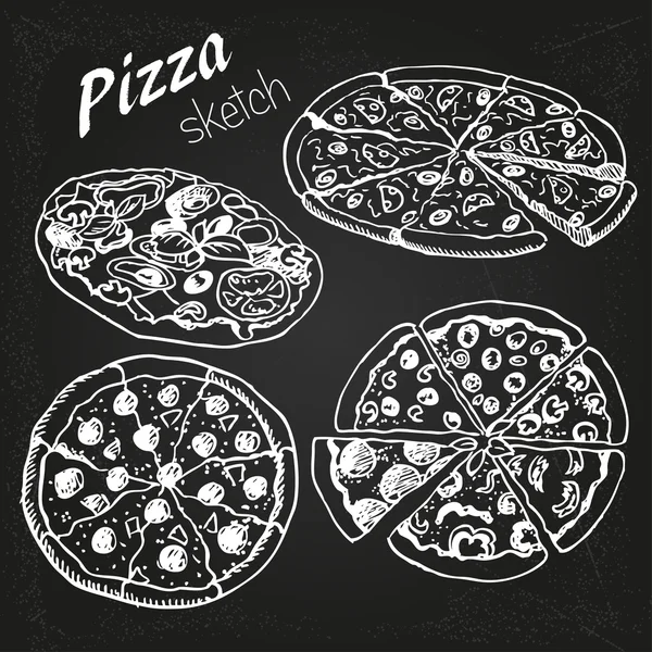 Pizza — Stock vektor