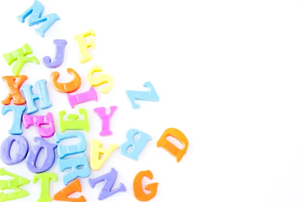Magnetic letters isolated on white — Stock Photo, Image
