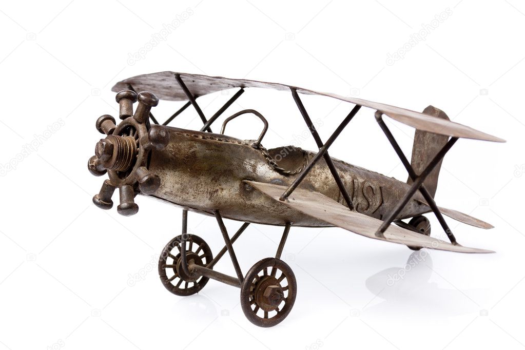 antique metal airplane toys