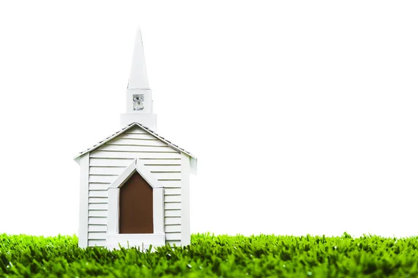 Capela de casamento em fundo branco — Fotografia de Stock