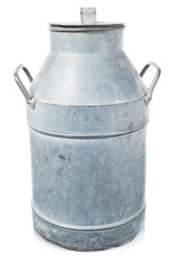 Vintage süt izole üzerinde beyaz olabilir