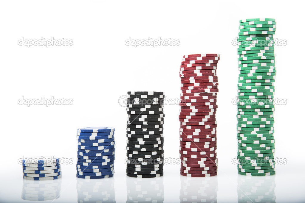 Casino chips making a graph Stock Photo by ©fergregory 30784141