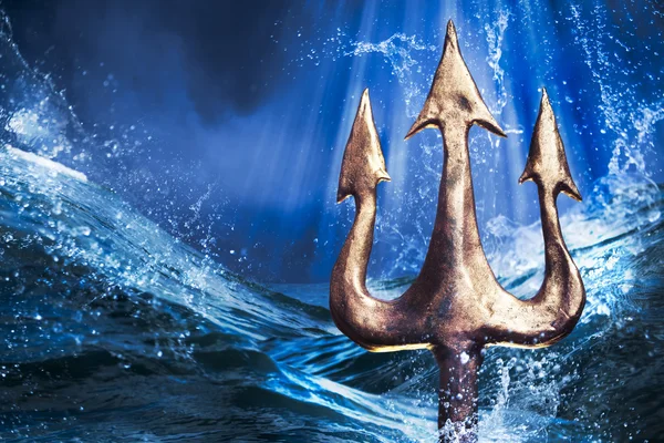 Poseidon'un, trident — Stok fotoğraf