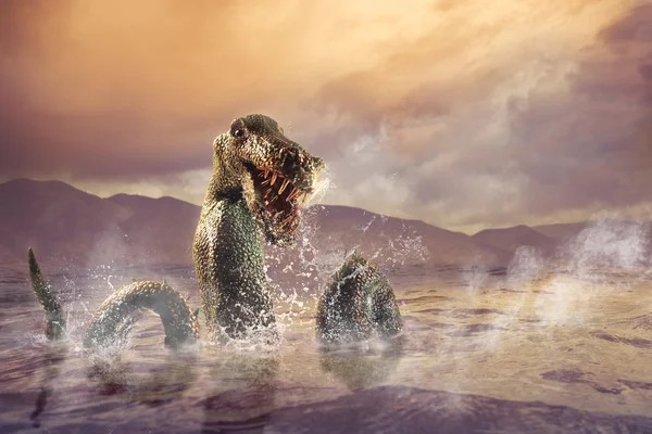 Monstro de Loch Ness — Fotografia de Stock