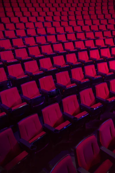 Rows of empty theater seats — Stock Photo, Image