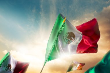 Mexican Flags clipart