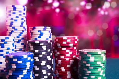 oyun Masa üzerinde Casino fişi