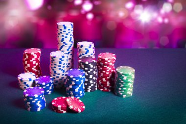 oyun Masa üzerinde Casino fişi
