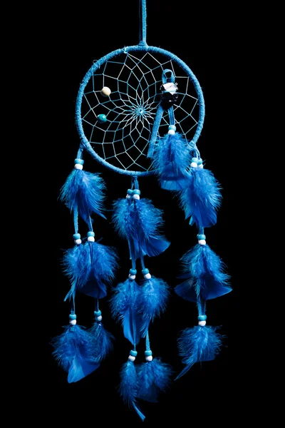 Dream catcher na czarnym tle — Zdjęcie stockowe