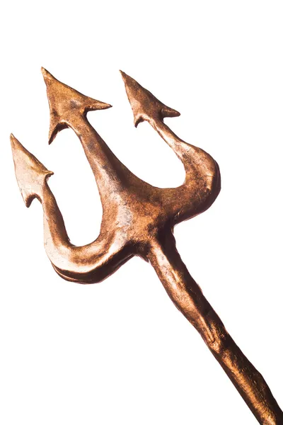 Poseidon'un altın trident — Stok fotoğraf