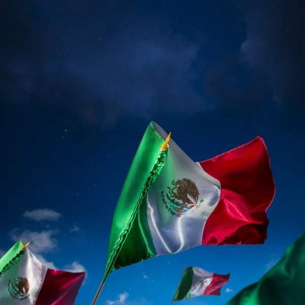 Banderas mexicanas — Foto de Stock